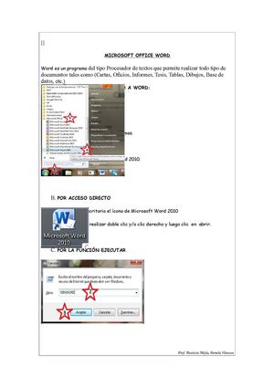 MICROSOFT OFFICE WORD 2010