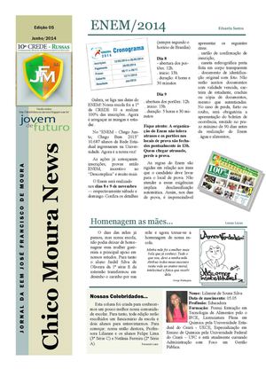 JORNAL CHICO MOURA NEWS - 5ª Edição