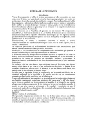 HISTORIA DE LA INFORMATICA