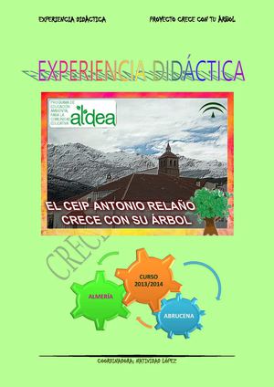 EXPERIENCIA DIDÁCTICA DEL PROYECTO "CRECE CON TU ÁRBOL"