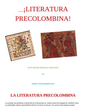 Literatura Precolombina