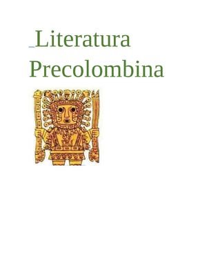 Literatura Precolombina