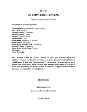 EL BRONCE DEL GENERAL