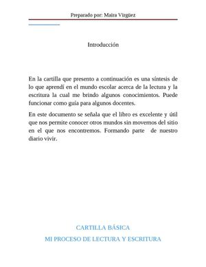 Cartilla Lectoecritura 