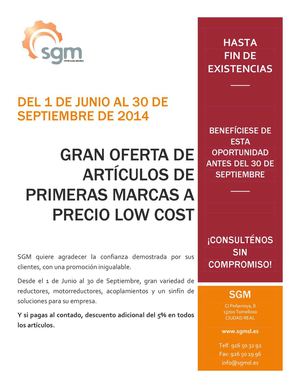 Catálogo de ofertas SGM