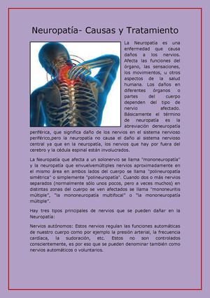 Neuropatía- Causas y Tratamiento