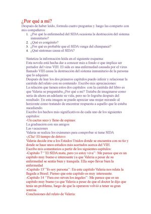 Taller del libro:¿Por qué a mí?