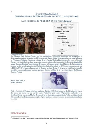 AAM présente à la Poste: hélicoptères, voitures, moteurs et générateurs à pistons-libres Pescara de Castelluccio