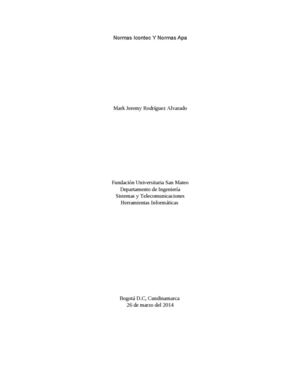 Cuadro Comparativo Normas Icontec Y Normas Apa