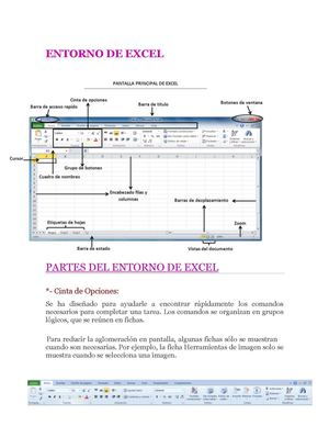ENTORNO DE EXCEL