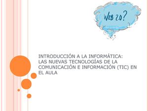 TECNICAS DE LA INFORMACION Y COMUNICACION