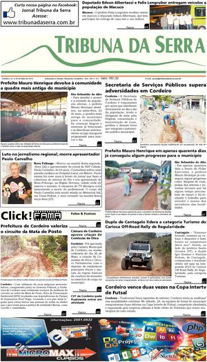 Jornal Tribuna da Serra -  Edição nº 511 - Cordeiro - RJ