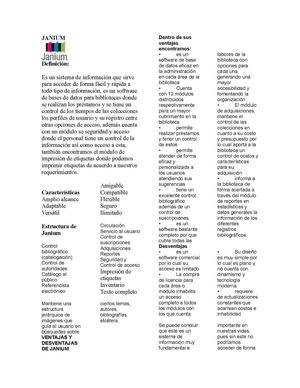 SISTEMA DE INFORMACIÓN JANIUM