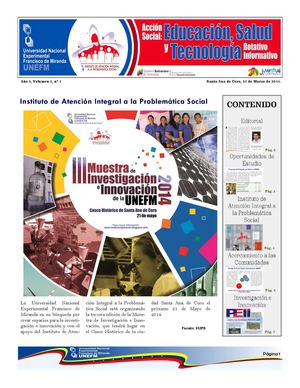 Rotativo Informativo Acción Social: Educación, Salud y Tecnología.