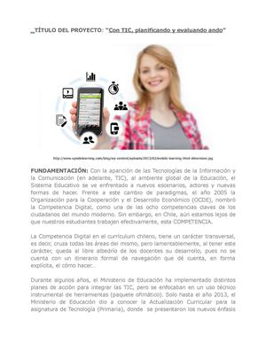 Prototipo de un proyecto memorable