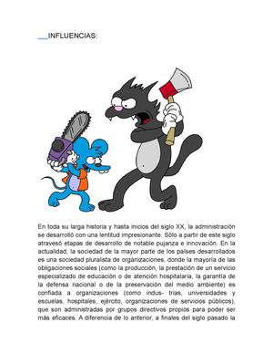 INFLUENCIAS EN LA ADMINISTRACION 