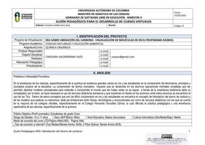 REA: HIBRIDACIÓN DEL ÁTOMO DE CARBONO, VISUALIZACIÓN DE MOLÉCULAS 3D EN EL PROGRAMA RASMOL