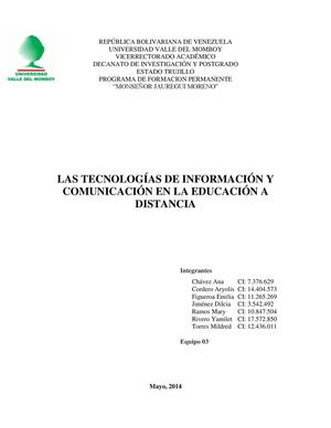 Las TIC en las ED:computación gràfica-hipermedios y multimedios