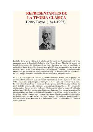 PRINCIPALES REPRESENTANTES TEORIAS ADMINISTRATIVAS