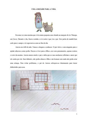 Conto infantil "Uma amizade para a vida"