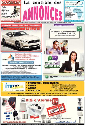 La Centrale des Annonces N° 1201 Semaine du 01 au 07 Juin 2014