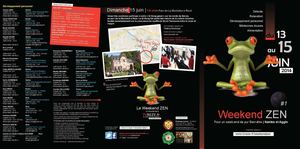 Flyer Week end zen par TVREZE