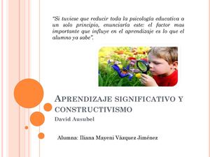 teoria de ausubel