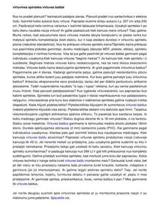 Virtuves baldai pagal uzsakyma, Virtuves baldai internetu.