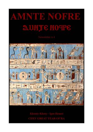 Amnte Nofre - Newsletter 4