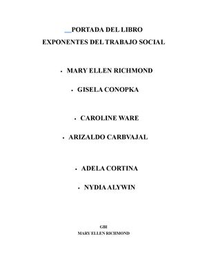 exponentes del trabajo social