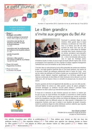 Petit journal du "Bien Grandir" n°2