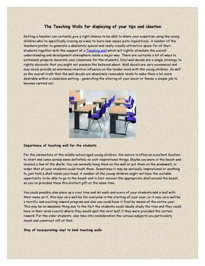 Calaméo - The Teaching Walls for displaying of your tips and ideation