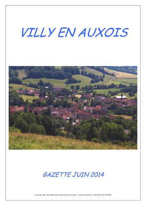 Gazette de Villy en Auxois - Juin 2014