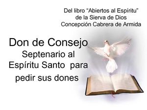 Don de Consejo 3er día-Concepción Cabrera