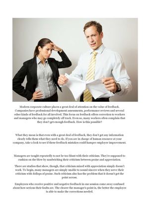 do you make these employee feedback mistakes at your company