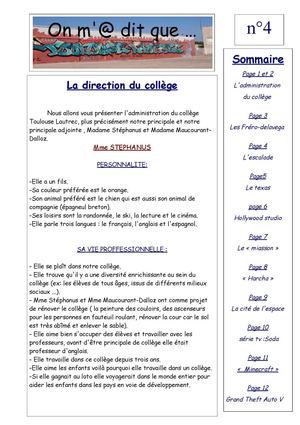 Notre dernier journal de l'année 2014