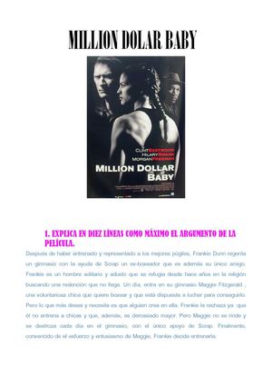 Trabajo: Million Dolar Baby