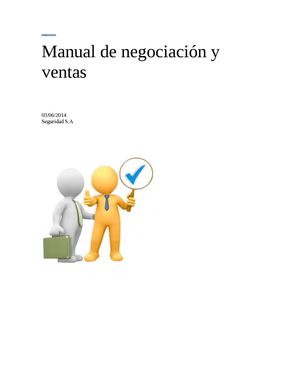 Manual de negociacion y ventas