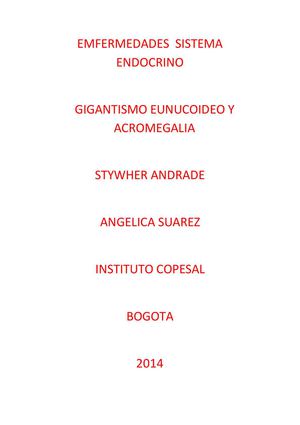 gigantismo y acromegalia