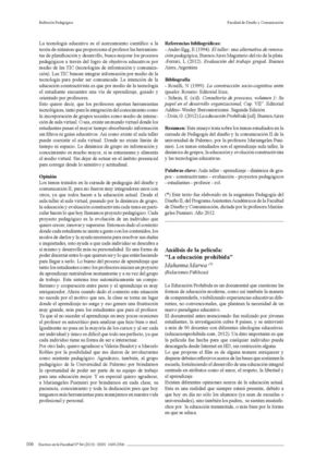 Análisis de la película "La educación Prohibida"