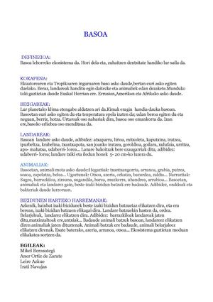 GURE EKOSISTEMAK "DEABRUAK 2003"