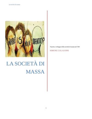LA SOCIETà DI MASSA 3