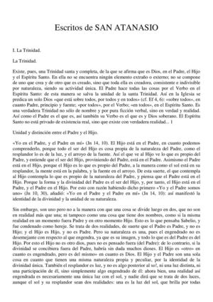 Escritos-San Atanasio