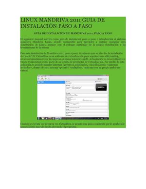 Manual de instalacion linux mandriva