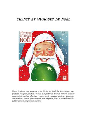 Chants et musiques de Noël