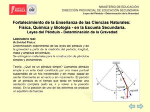 Leyes del péndulo - Determinación de la gravedad