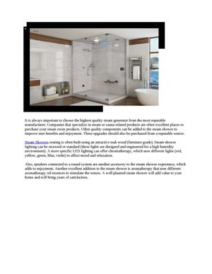 Calaméo - Steam Showers to add value to your home