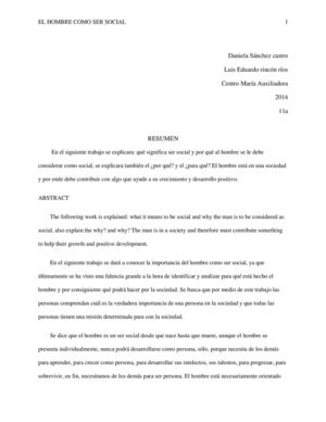 El Hombre Como Ser Social