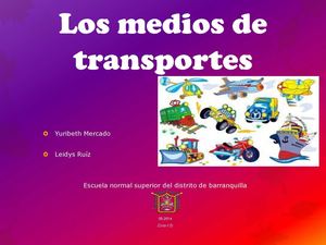 los medios de transporte 