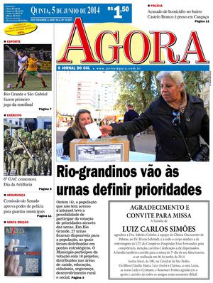 Jornal Agora - Edição 10857 - 5 de junho de 2014